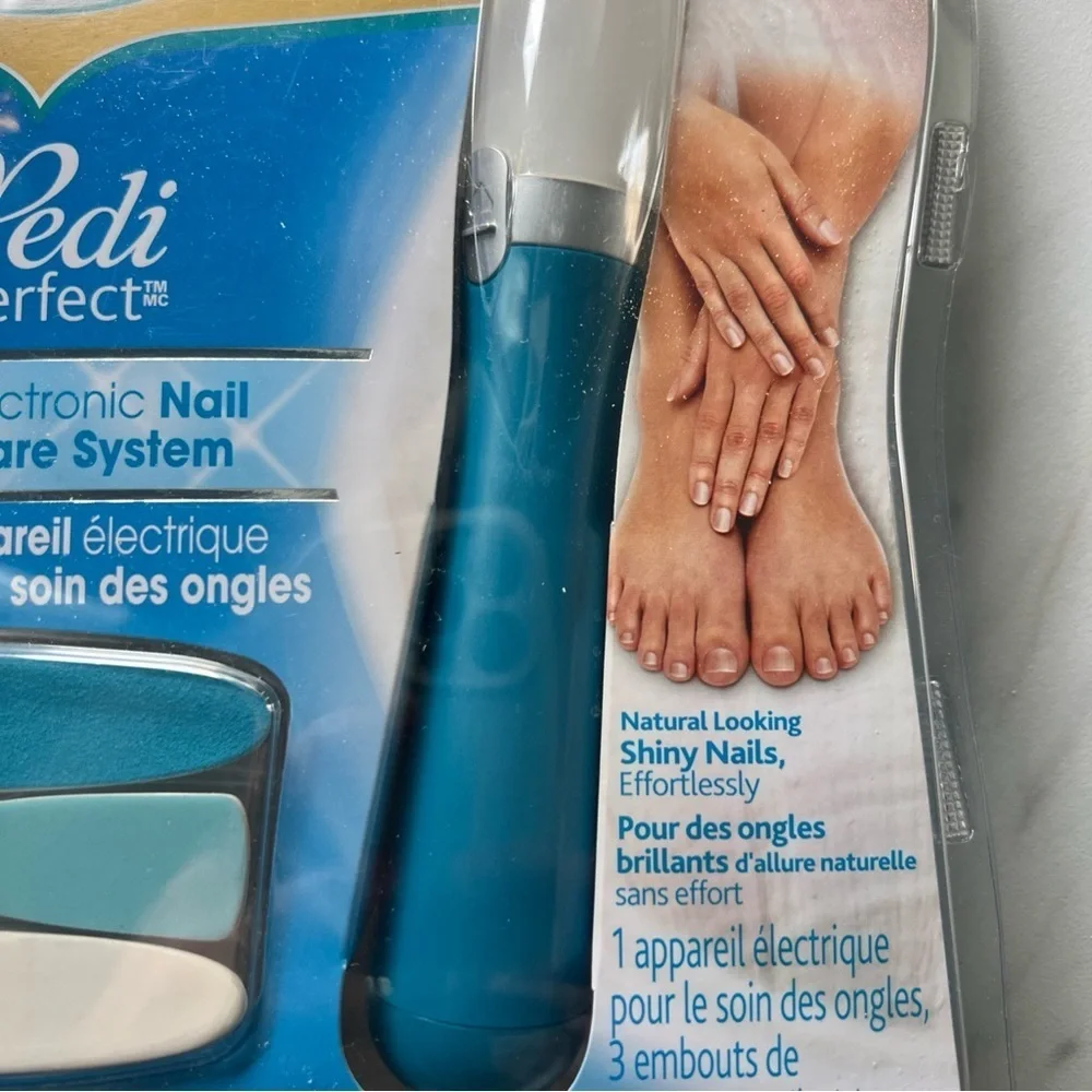 Amope Pedi Perfect Electronic Nail Care System New In Packaging Three Refills